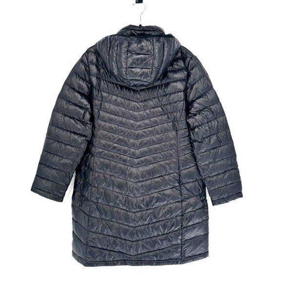 New Andrew Marc Black Premium Down Filled Puffer Packable Coat Zip Pocket Sz XL - Picture 16 of 16